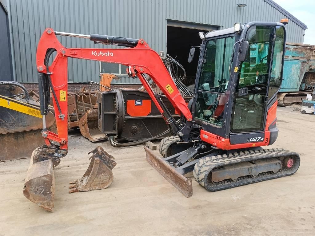 Kubota U 27-4 mini graver excavator bagger 2,7 ton CE, Zakelijke goederen, Machines en Bouw | Kranen en Graafmachines, Graafmachine