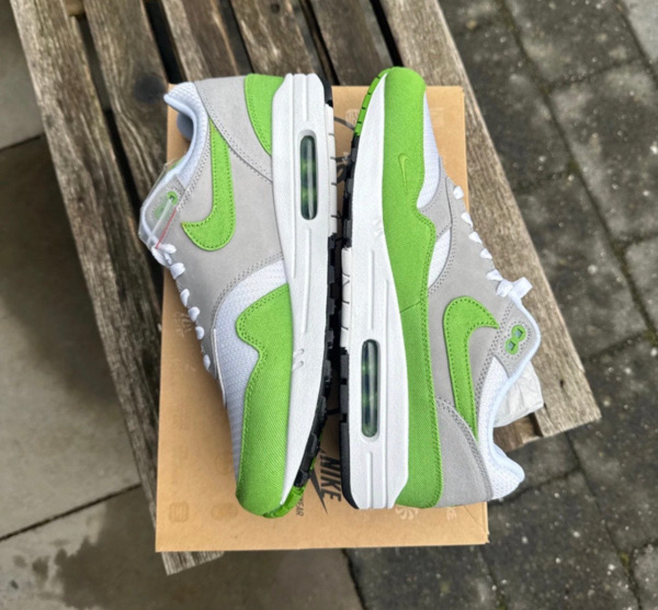 Nike Air Max 1 Patta Chlorophyll 44 Eu, Overige kleuren, Nieuw, Ophalen of Verzenden, Sneakers of Gympen
