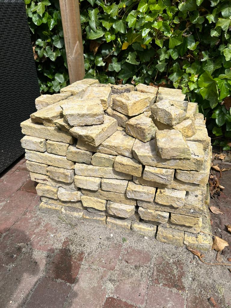 150+ boerengeeltjes, Ophalen, Gebruikt, Beton, Klinkers
