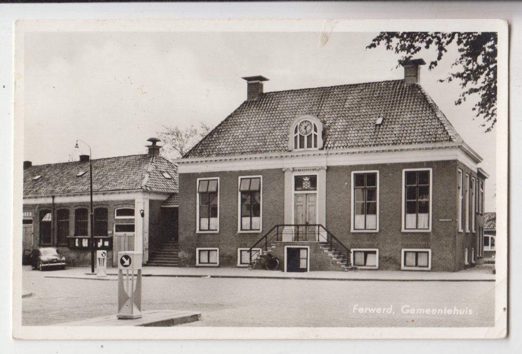 050 Ferwerd Gemeentehuis Uitg Brandsma B35, Verzenden, 1940 tot 1960, Ongelopen, Friesland