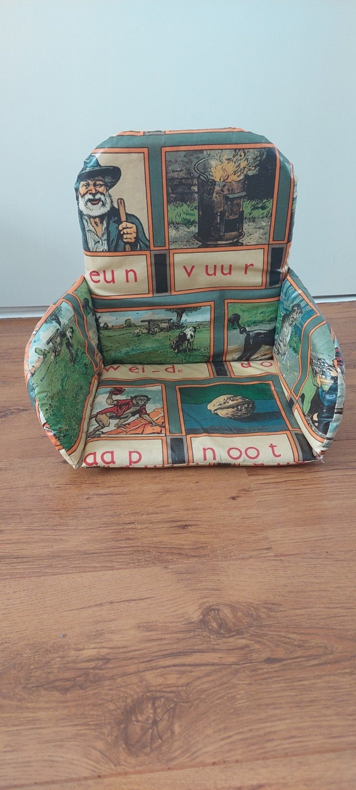 Zitje voor in een kinderstoel, Ophalen