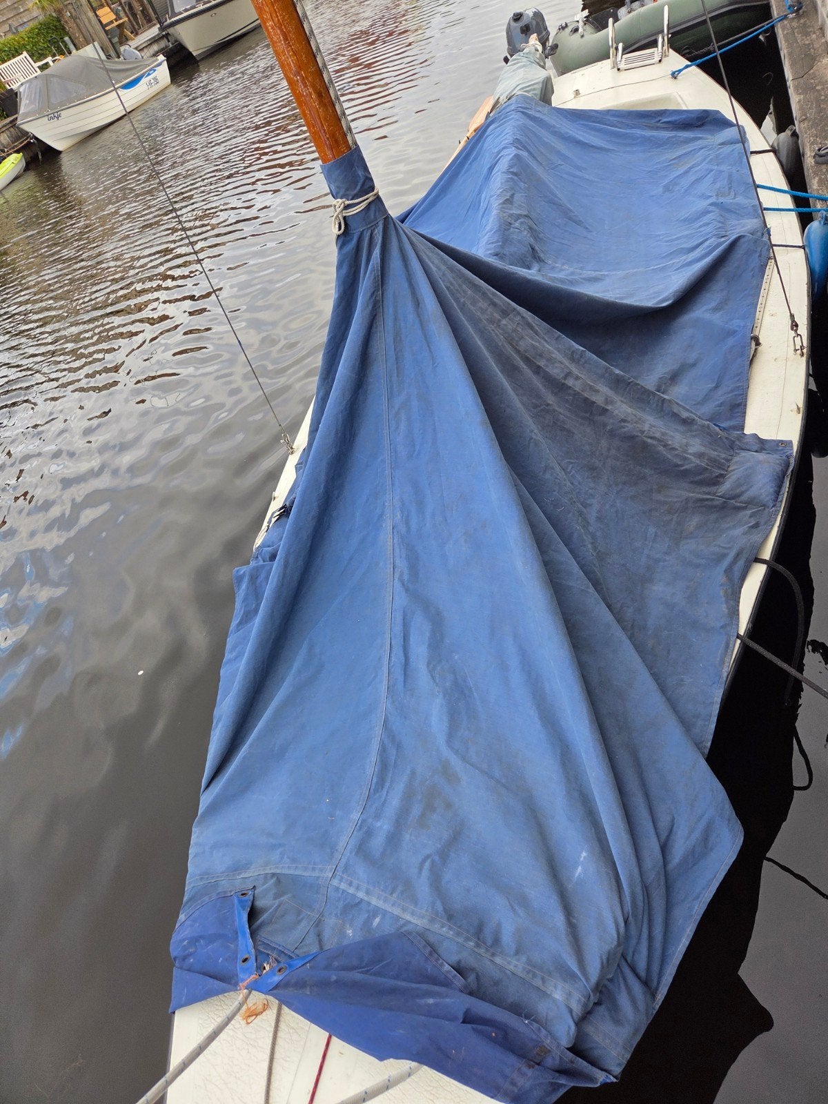 Dekzeil BM-er, Watersport en Boten, Zeilen en Zeiltoebehoren, Ophalen, Gebruikt, Minder dan 15 m²