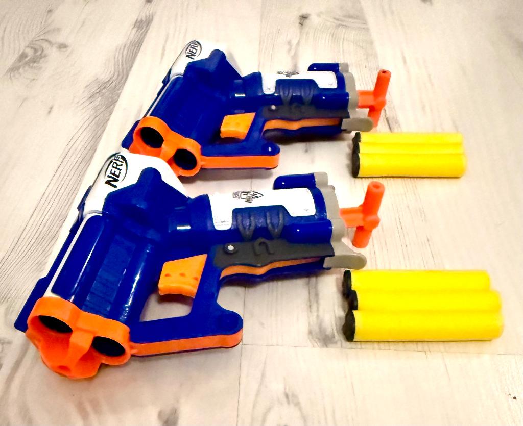 Nerf pistolen, Ophalen of Verzenden, Zo goed als nieuw