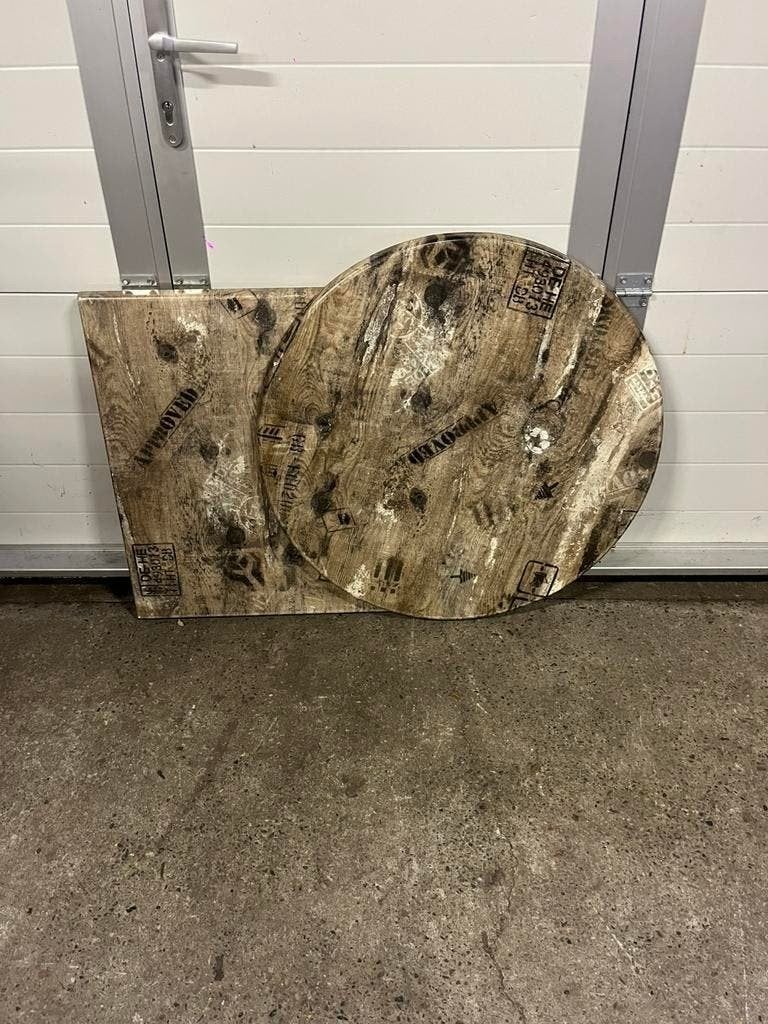 26 stuks Horeca Werzalit Terras Tafelbladen 70x70 cm, Ophalen, Zo goed als nieuw