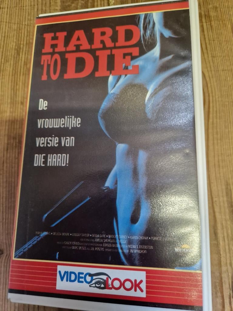 vhs ex rental hard to die tape videoband 1990, Vanaf 16 jaar, Ophalen of Verzenden, Gebruikt, Horror