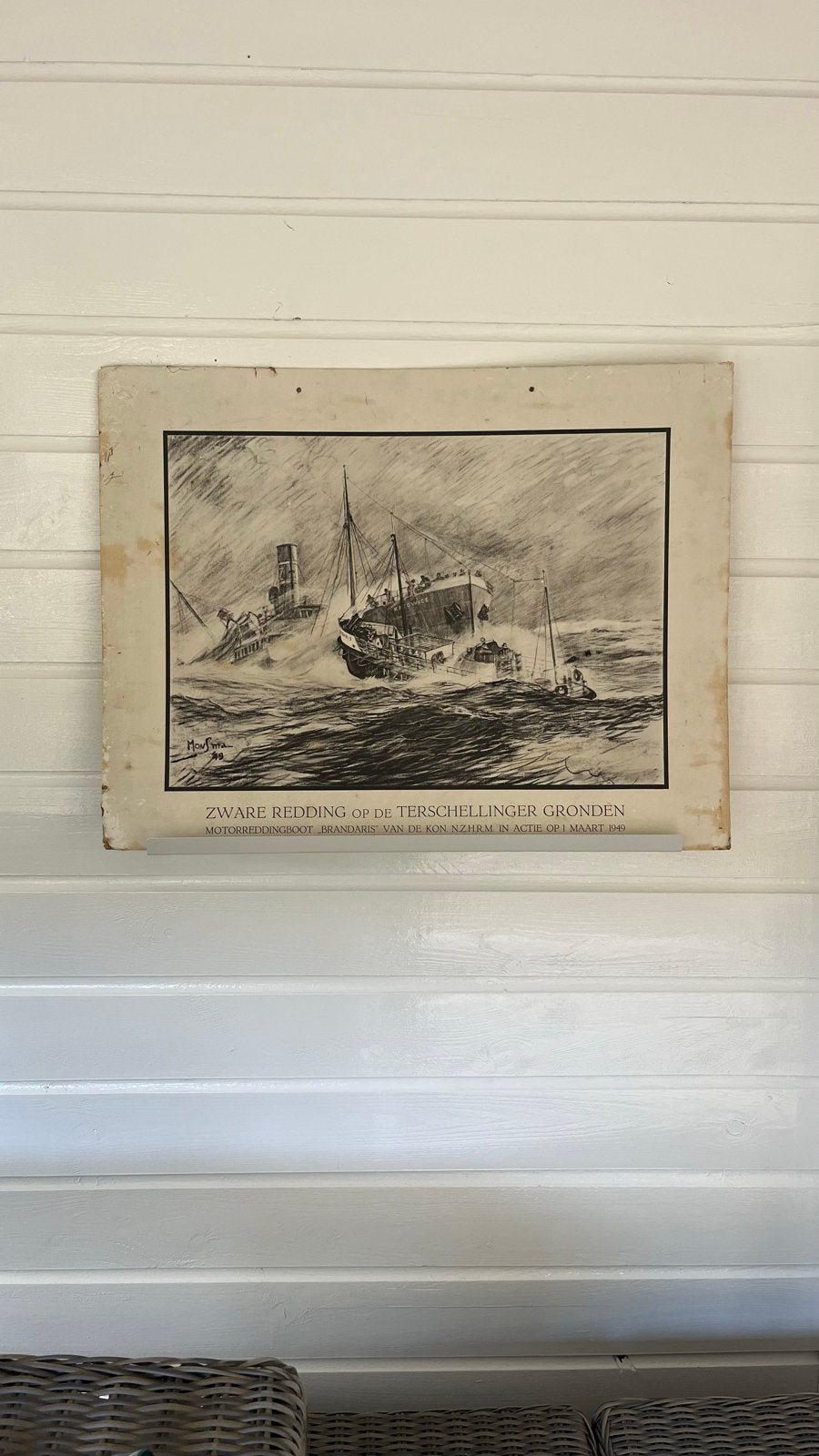 Reddingsactie Terschelling 1949 - De Brandaris in actie, Ophalen of Verzenden, Geschiedenis