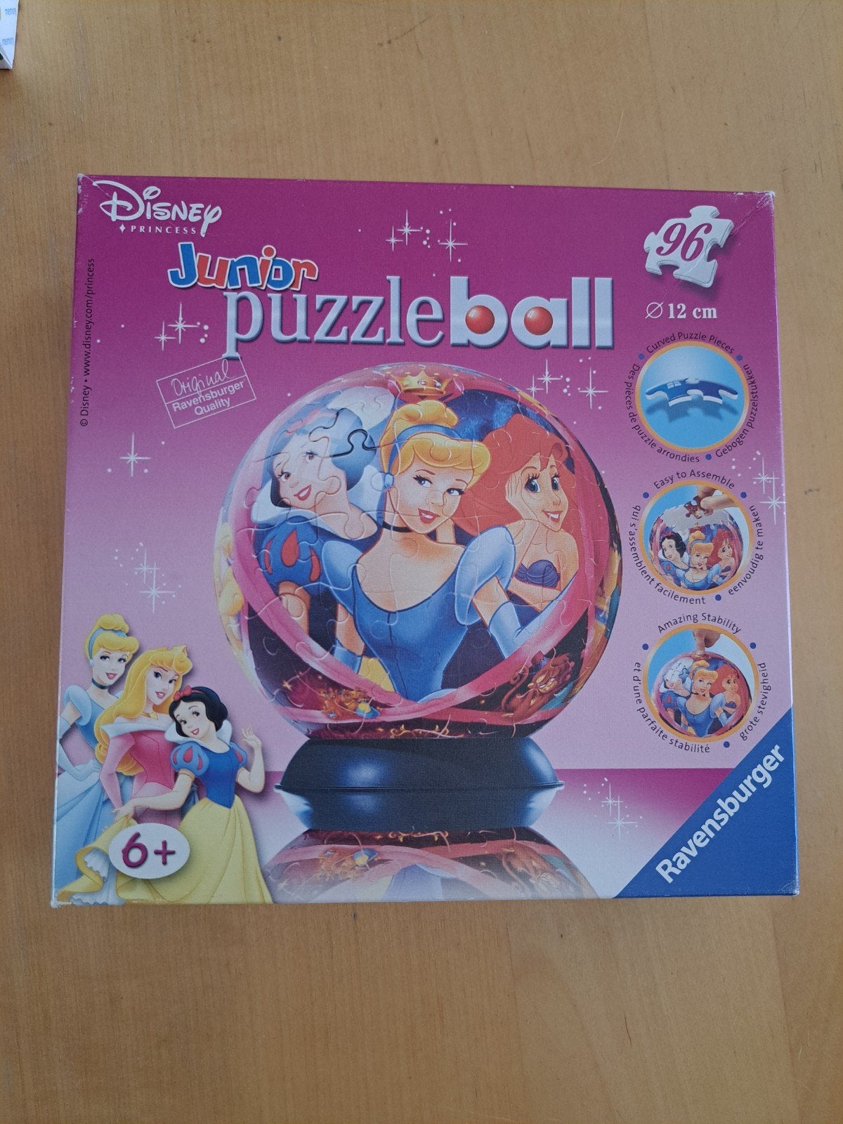 Ravensburger Disney Prinsessen Junior Puzzleball 96 stukjes, Ophalen of Verzenden, Gebruikt, 6 jaar of ouder