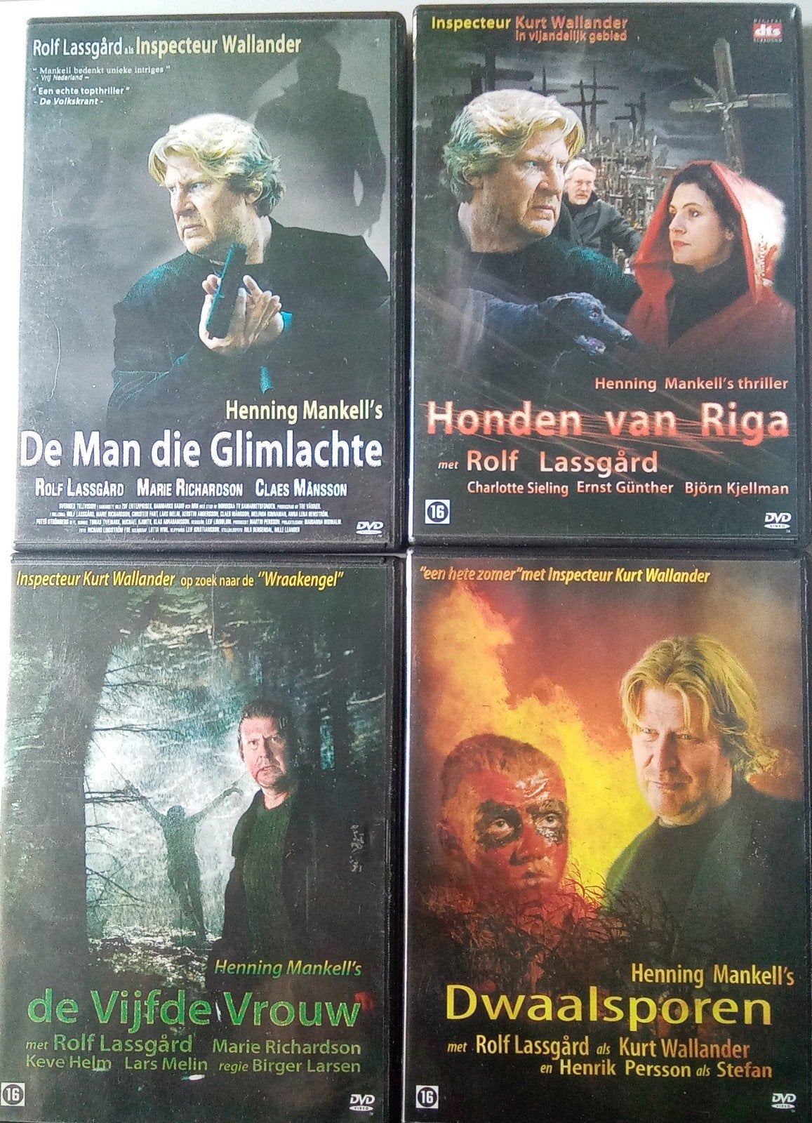 Henning Mankell's Wallander met Rolf Lassgård (4 films), Vanaf 16 jaar, Nederlands, Ophalen of Verzenden, Zo goed als nieuw