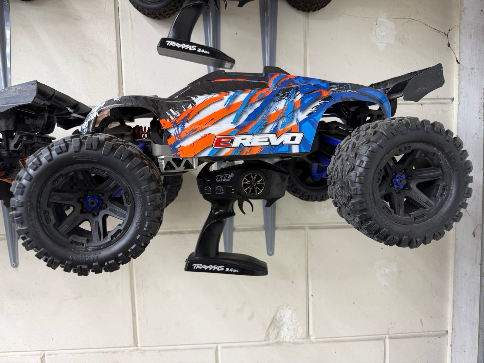 Traxxas E-Revo 2.0 1/8 RC Auto Offroad met Afstandsbedienin, Elektro, Gebruikt, Auto offroad, Ophalen of Verzenden