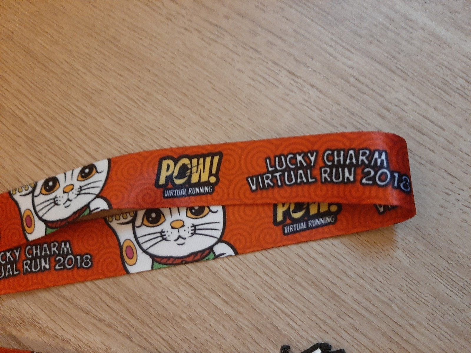 Lucky cat wandel medaille pow! virtual running, Postzegels en Munten, Penningen en Medailles, Ophalen of Verzenden