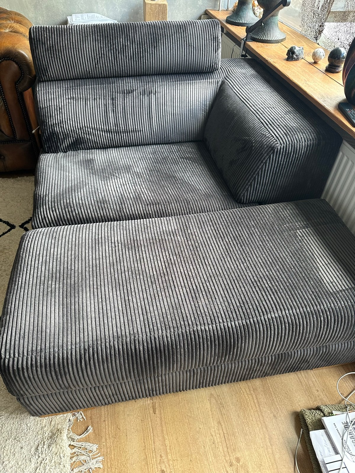 Leolux Loveseat met Hocker - Comfortabel en Stijlvol, Huis en Inrichting, Gebruikt, 150 tot 200 cm, Tweepersoons, 75 tot 100 cm