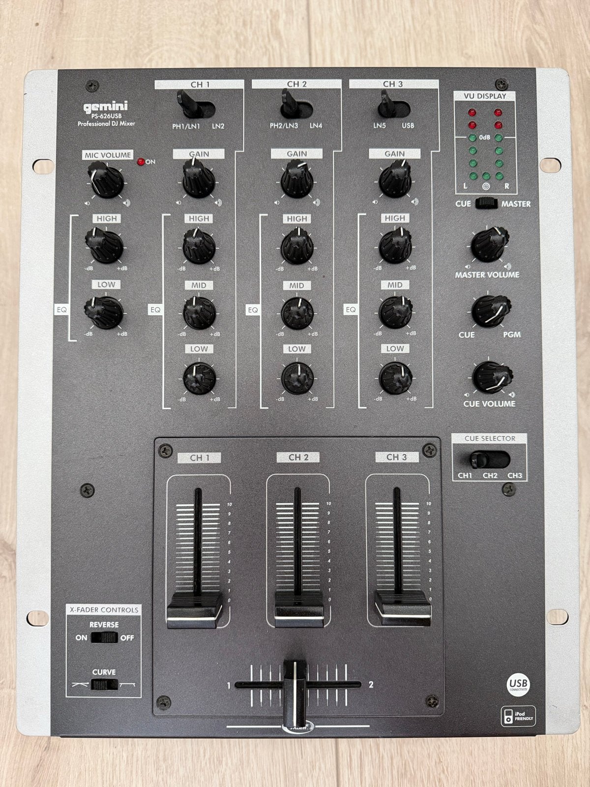 Gemini PS-626USB Professionele DJ Mixer, Muziek en Instrumenten, Ophalen, Gebruikt, Dj-set, Overige merken