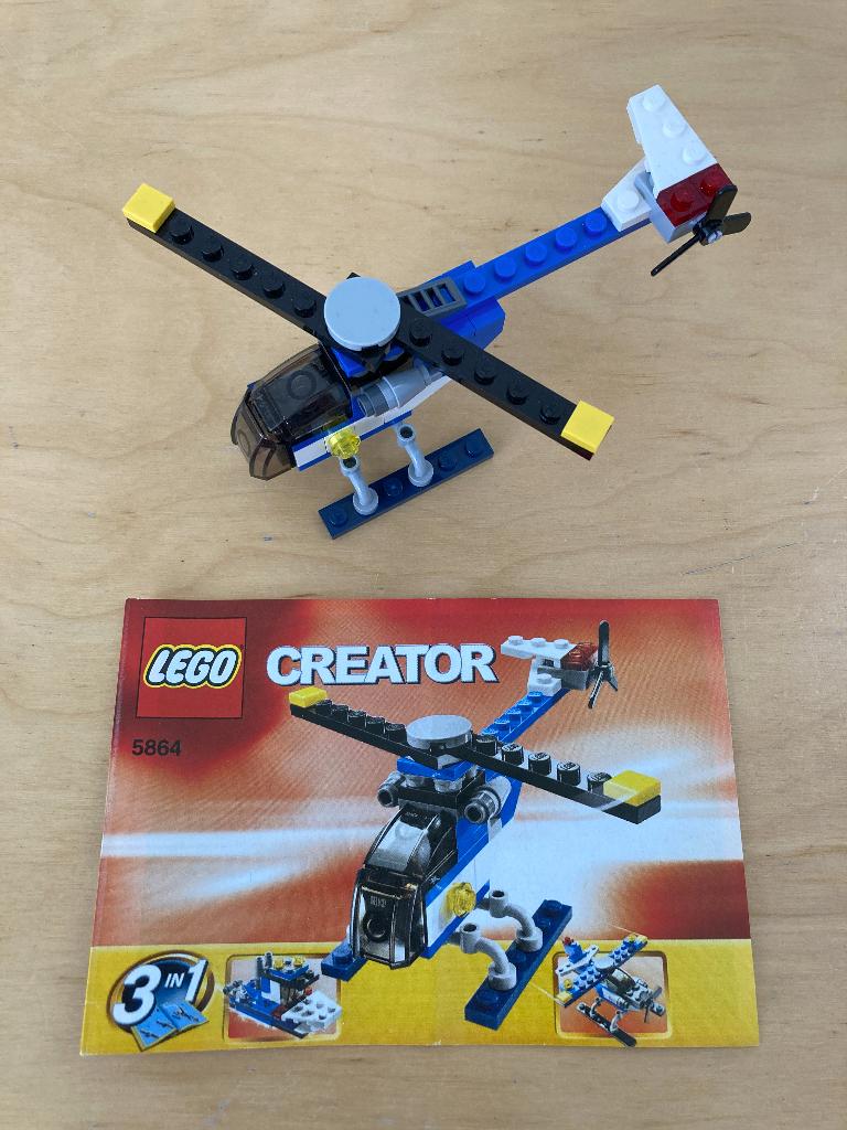 LEGO Creator - Mini Helikopter (3-in-1) - 5864, Lego, Compleet, Ophalen of Verzenden, Zo goed als nieuw