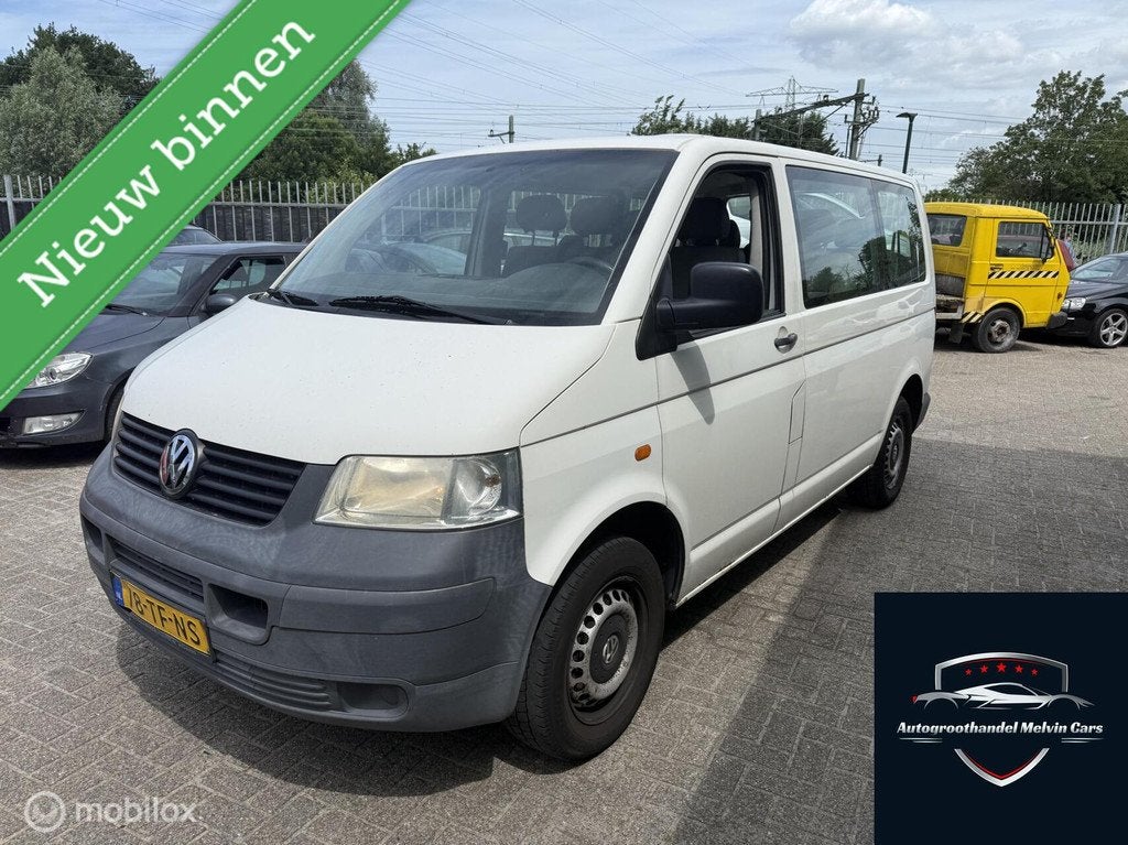 Volkswagen Transporter Kombi 1.9 TDI 9 Persoons EXPORT, Voorwielaandrijving, Gebruikt, Wit, Origineel Nederlands