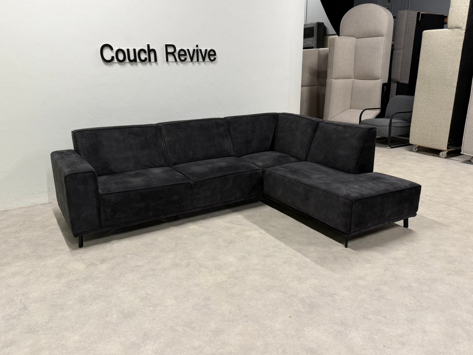 Velvet Hoekbank 270-205 | Refurbished Gratis levering, Huis en Inrichting, Info@couchrevive.nl, -, Couch Revive, Ophalen of Verzenden