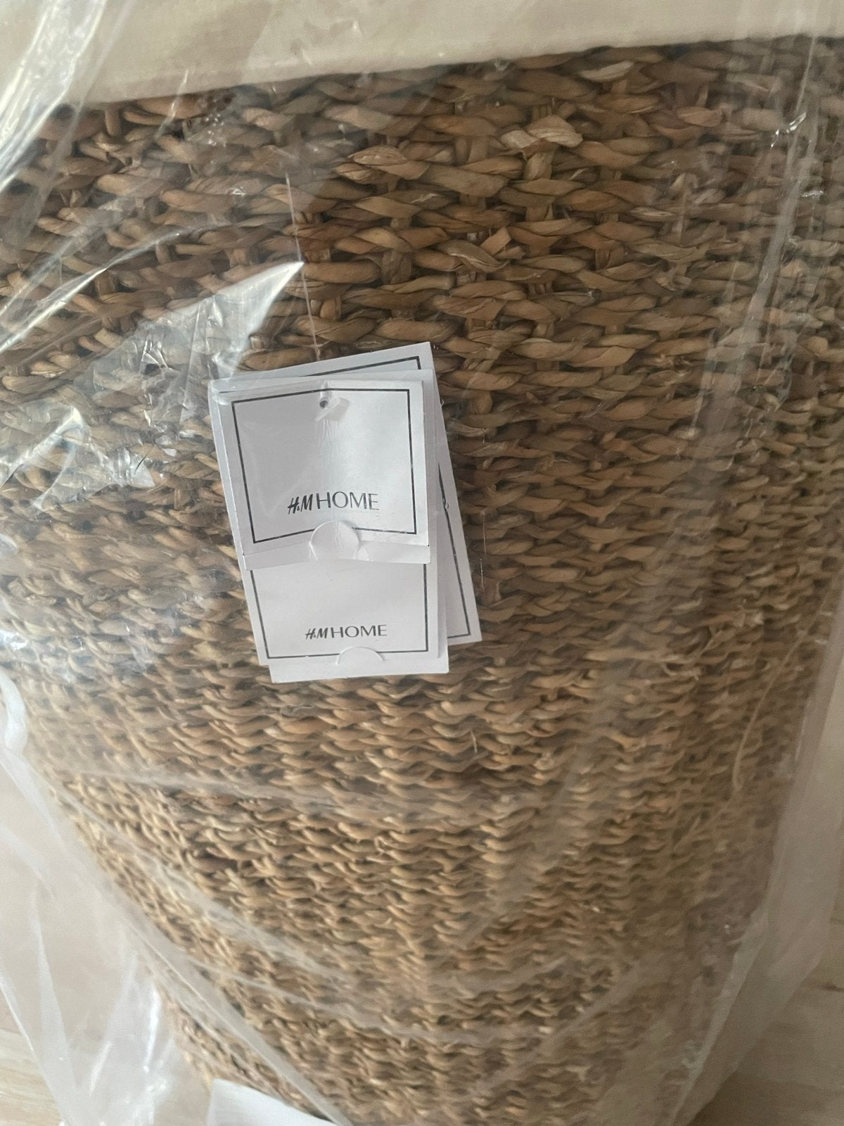 Extra grote wasmand H&M Home - Nieuw, Huis en Inrichting, Ophalen, Nieuw, Bruin, Natuurlijk materiaal