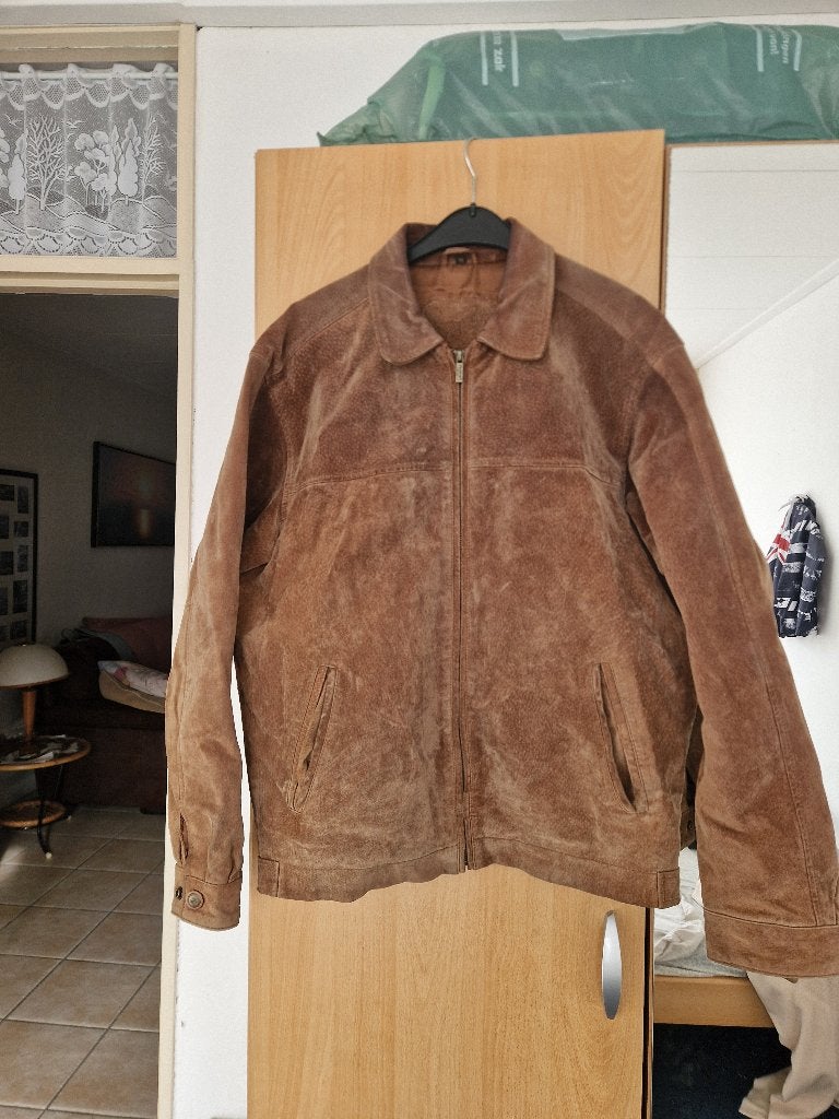 Jas vincistar leather maat 50, Ophalen of Verzenden, Zo goed als nieuw, Maat 46/48 (XL) of groter, Zwart