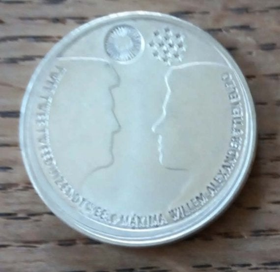 €10,- Huwelijk Willem Alexander & Maxima 2002, Ophalen of Verzenden, Nederland, Munten