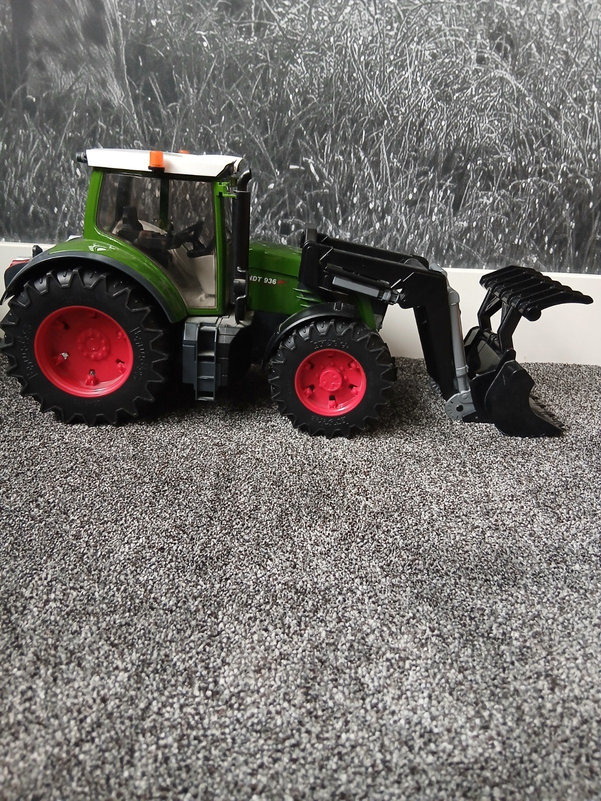 Fendt 936 Vario speelgoedtractor met voorlader, Kinderen en Baby's, Speelgoed | Speelgoedvoertuigen, Ophalen, Zo goed als nieuw