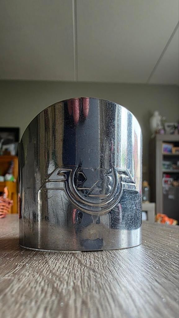 Vintage theeglashouder Oekraïense spoorwegen, Ophalen of Verzenden