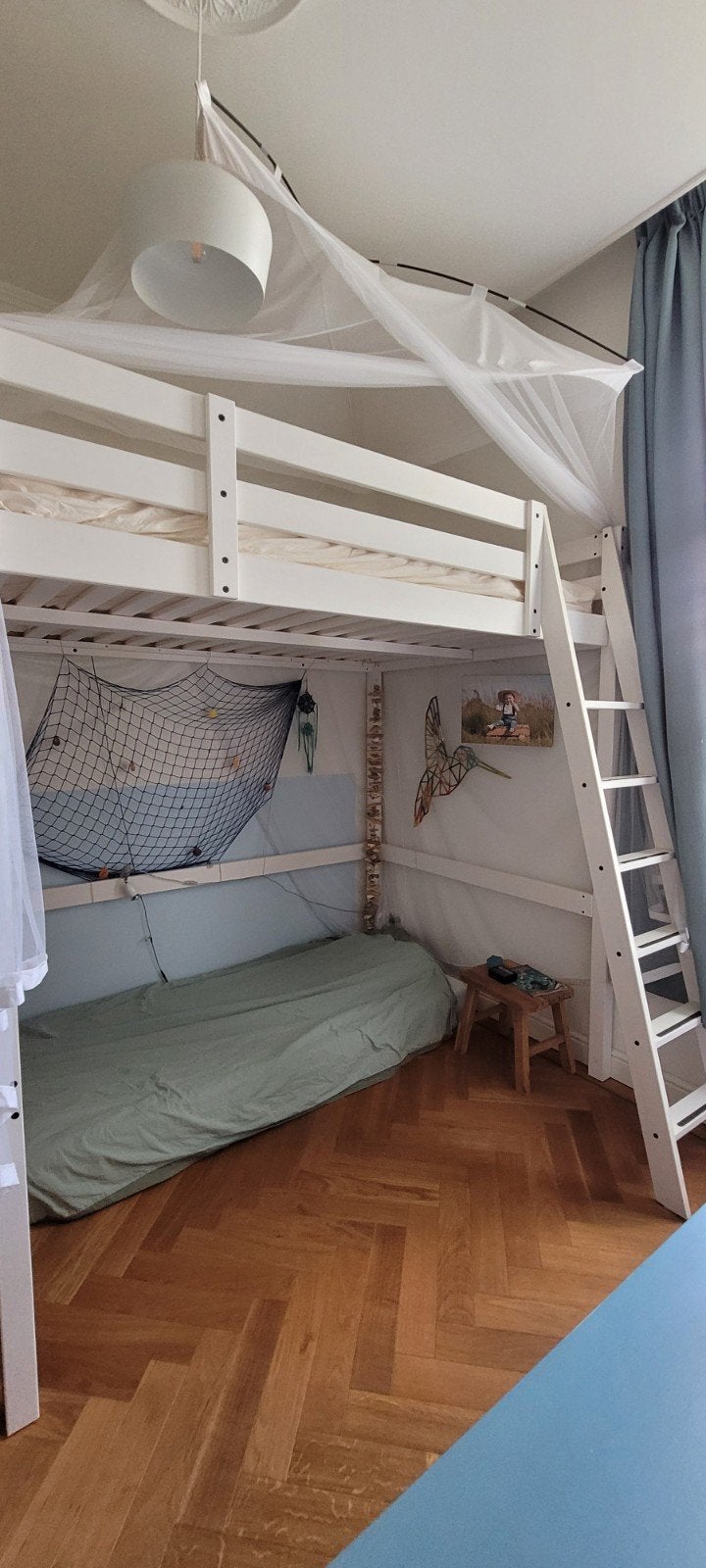 Hoogslaper Ikea Stora 140-200 cm, Ophalen, Gebruikt, Hoogslaper, 210 cm