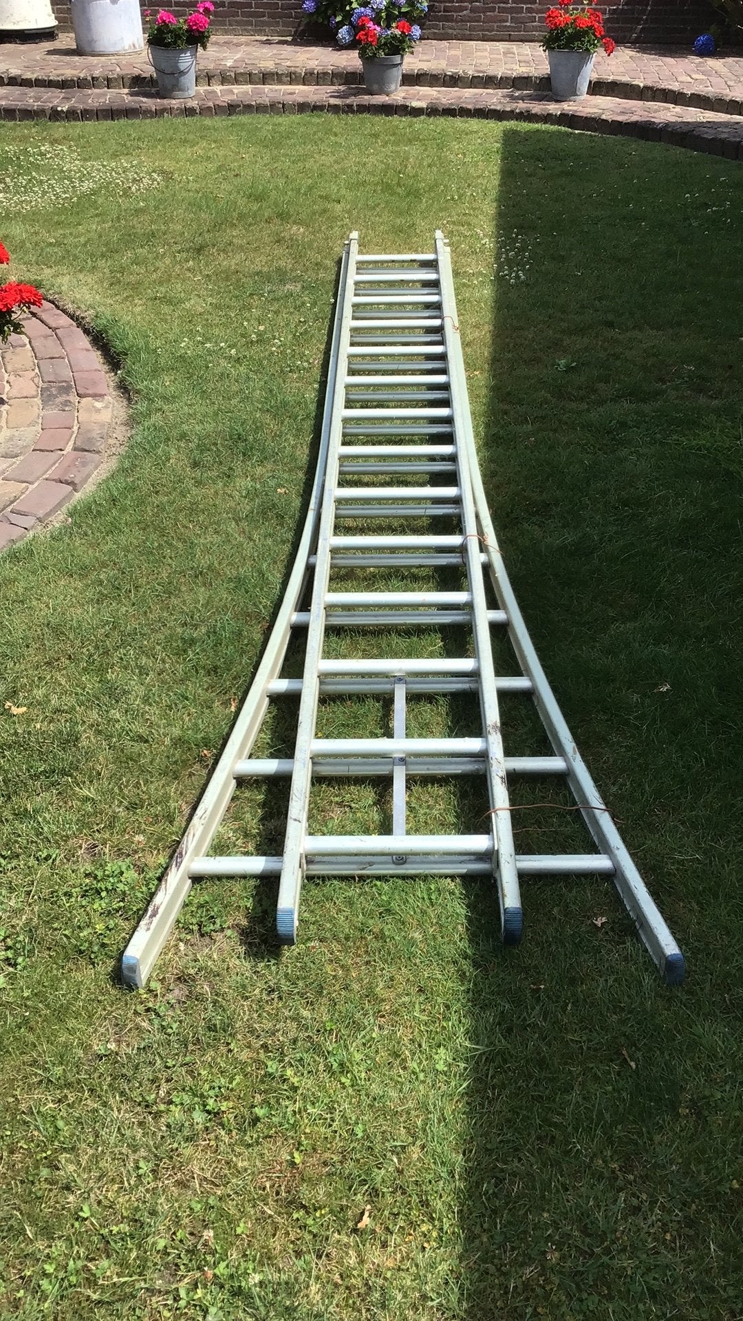 Stevige ladder 2 delig, Ophalen of Verzenden, Zo goed als nieuw