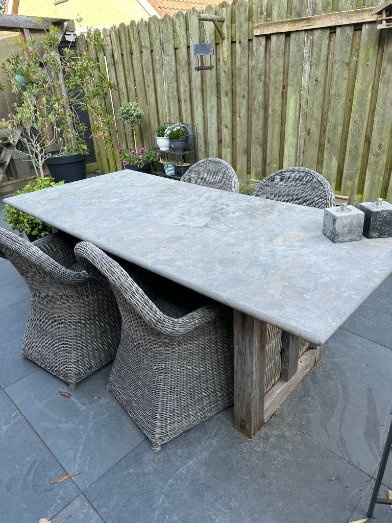 tuintafel, Tuin en Terras, Ophalen, Gebruikt, Rechthoekig, Overige materialen