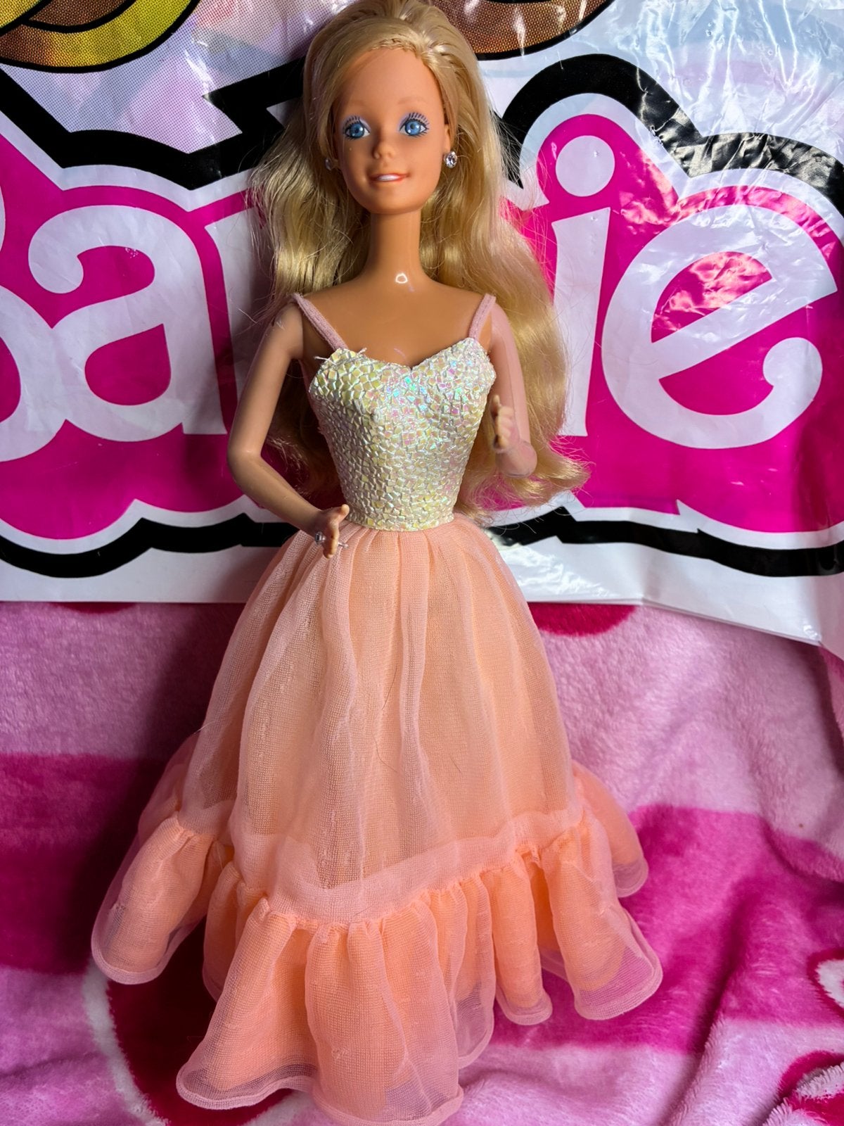 Barbie Peaches and Cream 1985., Verzamelen, Poppen, Ophalen, Gebruikt, Pop