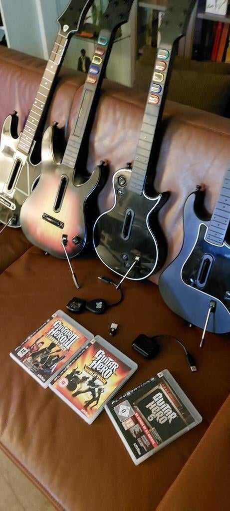GUITAR HERO gutaren+dongles, Verzenden