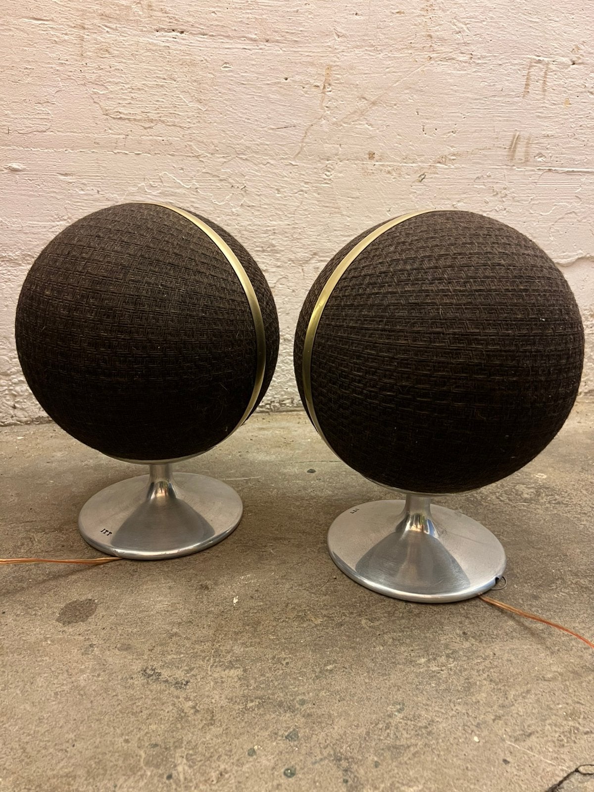 Vintage ITT Schaub-Lorenz bolspeakers | Space Age | Jaren 70, Overige merken, Zo goed als nieuw, Speakers, Losse componenten