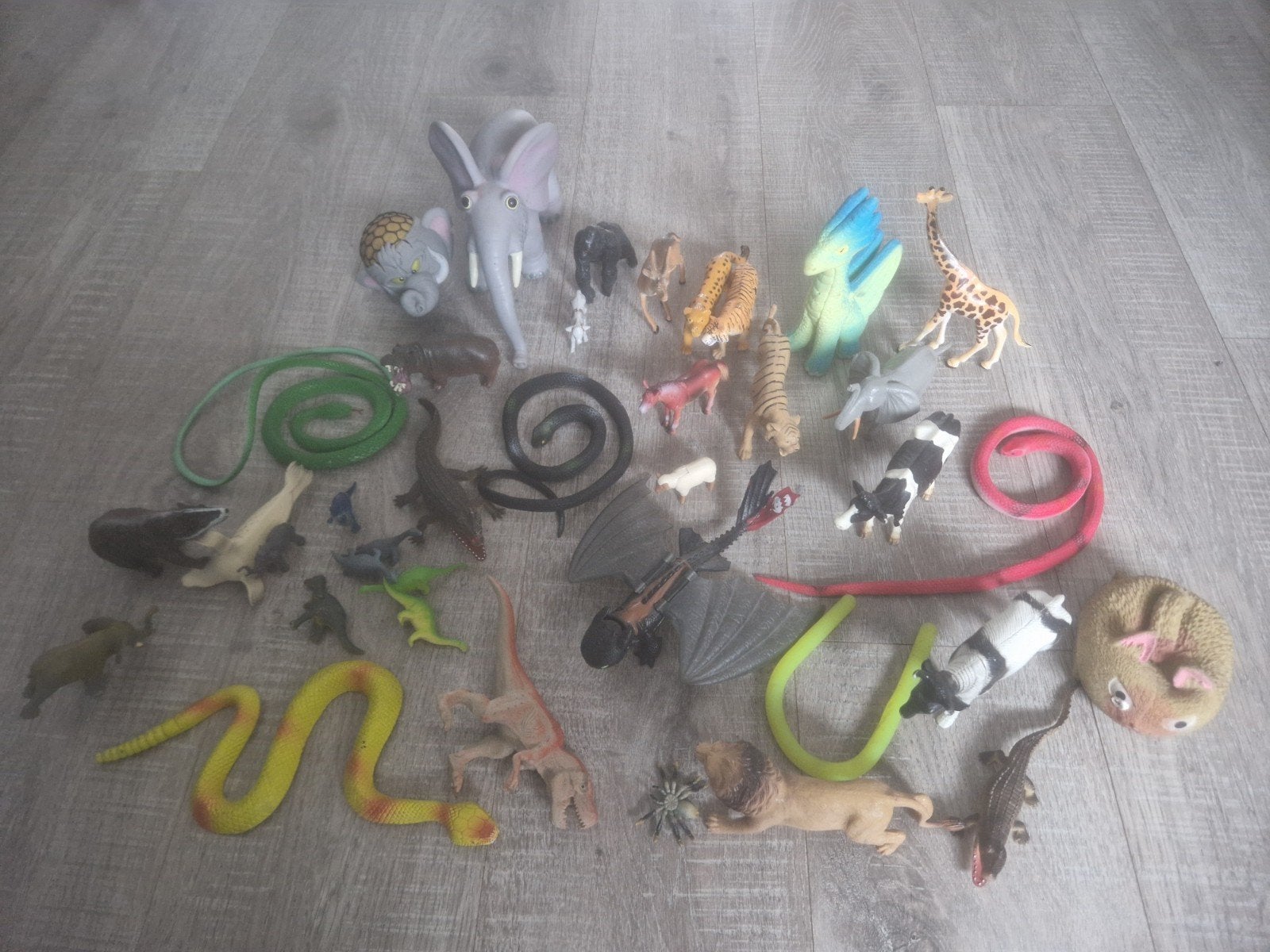 Grote collectie speelgoeddieren - jungle, boerderij, dino's, Ophalen of Verzenden, Gebruikt, Jongen of Meisje