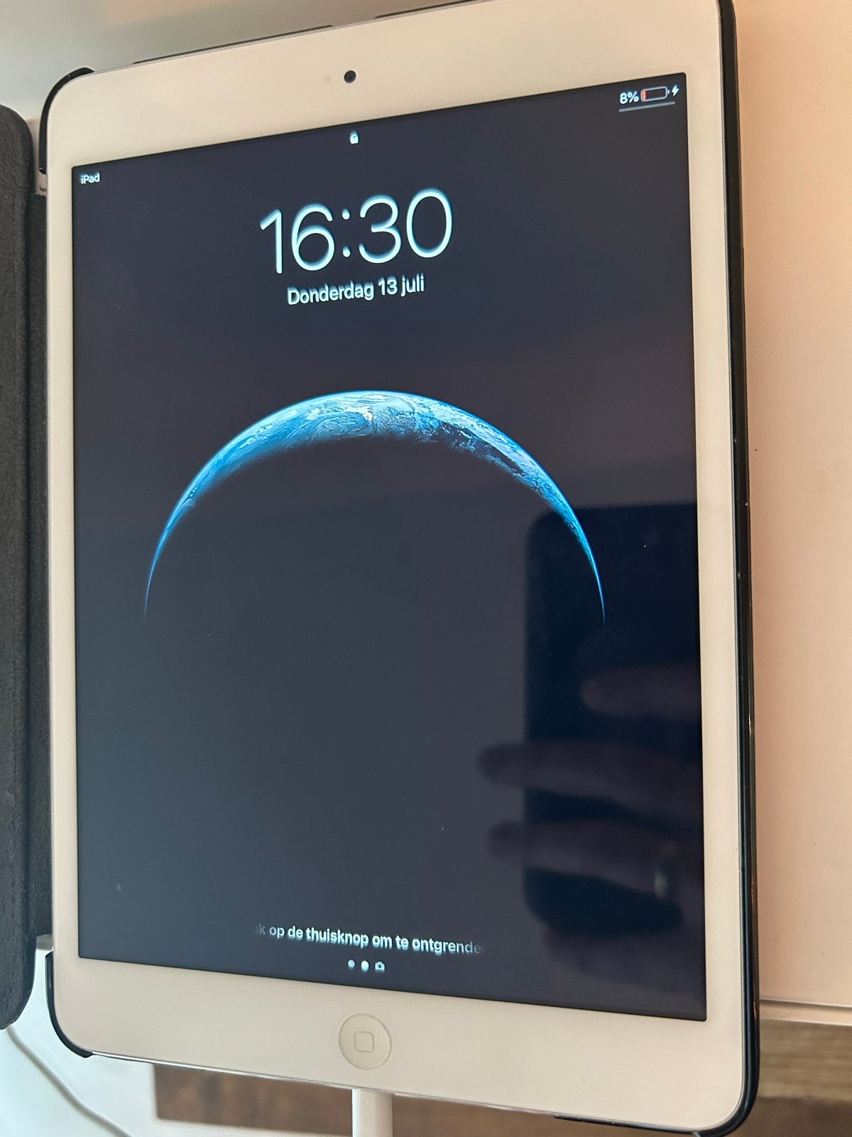 Apple iPad Mini 2 16GB Wi-Fi Zilver met hoes, Computers en Software, Ophalen of Verzenden, Zo goed als nieuw, Zilver, 7 inch of minder