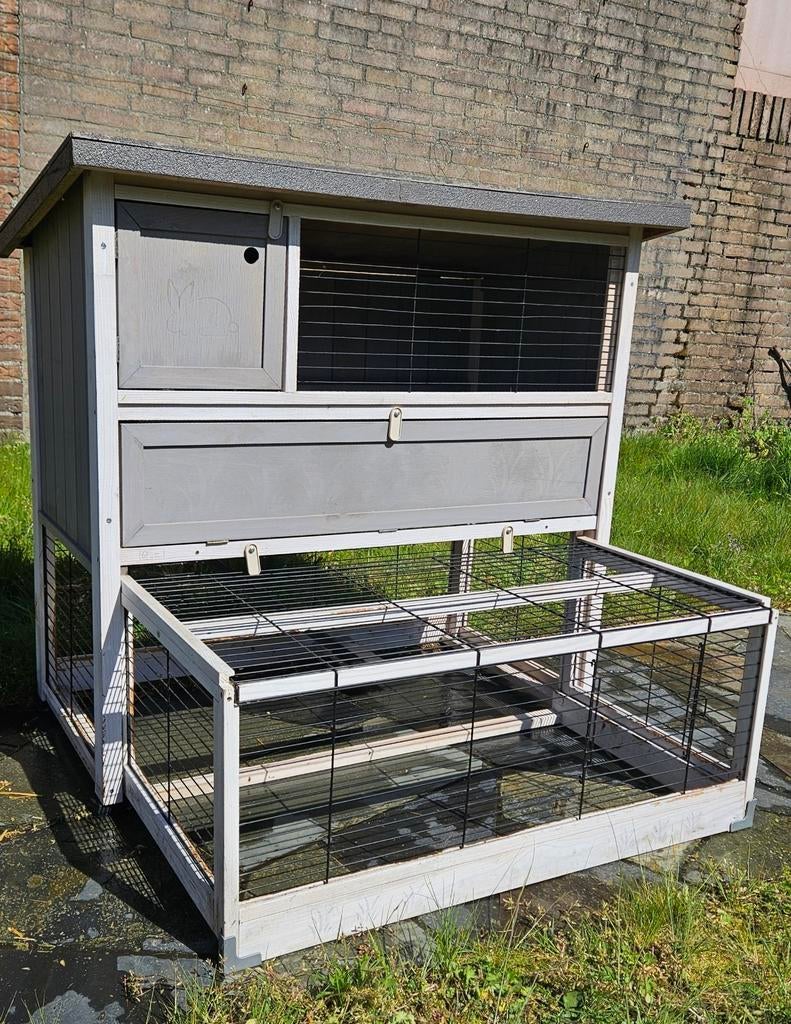 Ferplast konijnenhok met ren, Ophalen of Verzenden, 110 cm of meer, Hok, 90 cm of meer