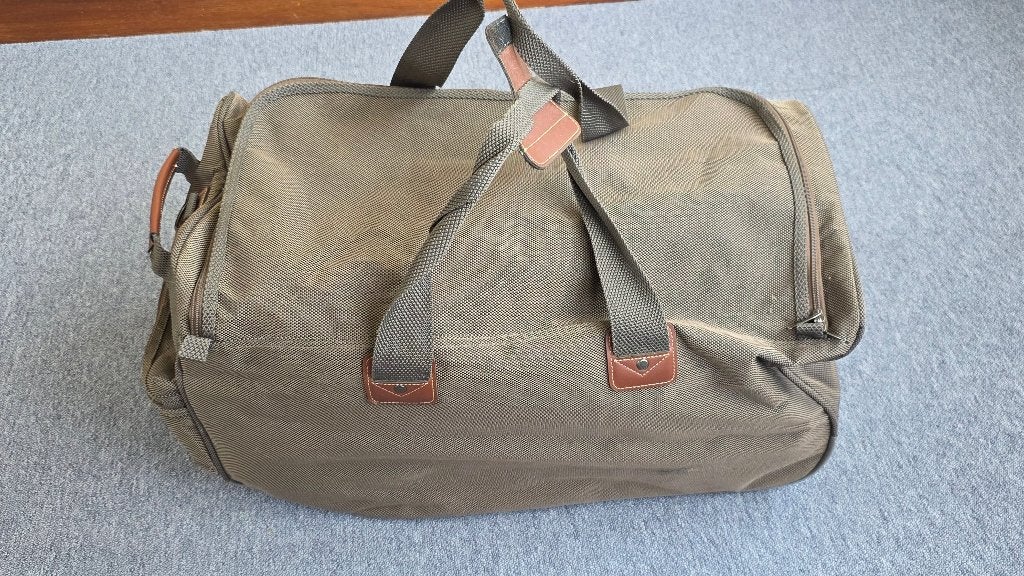 Stevige Reistas met Wieltjes, Wieltjes, 20 tot 30 cm, Beige, Ophalen of Verzenden