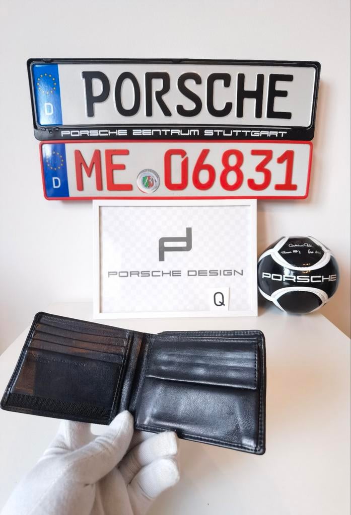 Origineel porsche design portemonnee van echr leder, Sieraden, Tassen en Uiterlijk, Portemonnees, Nieuw, Zwart, Ophalen of Verzenden