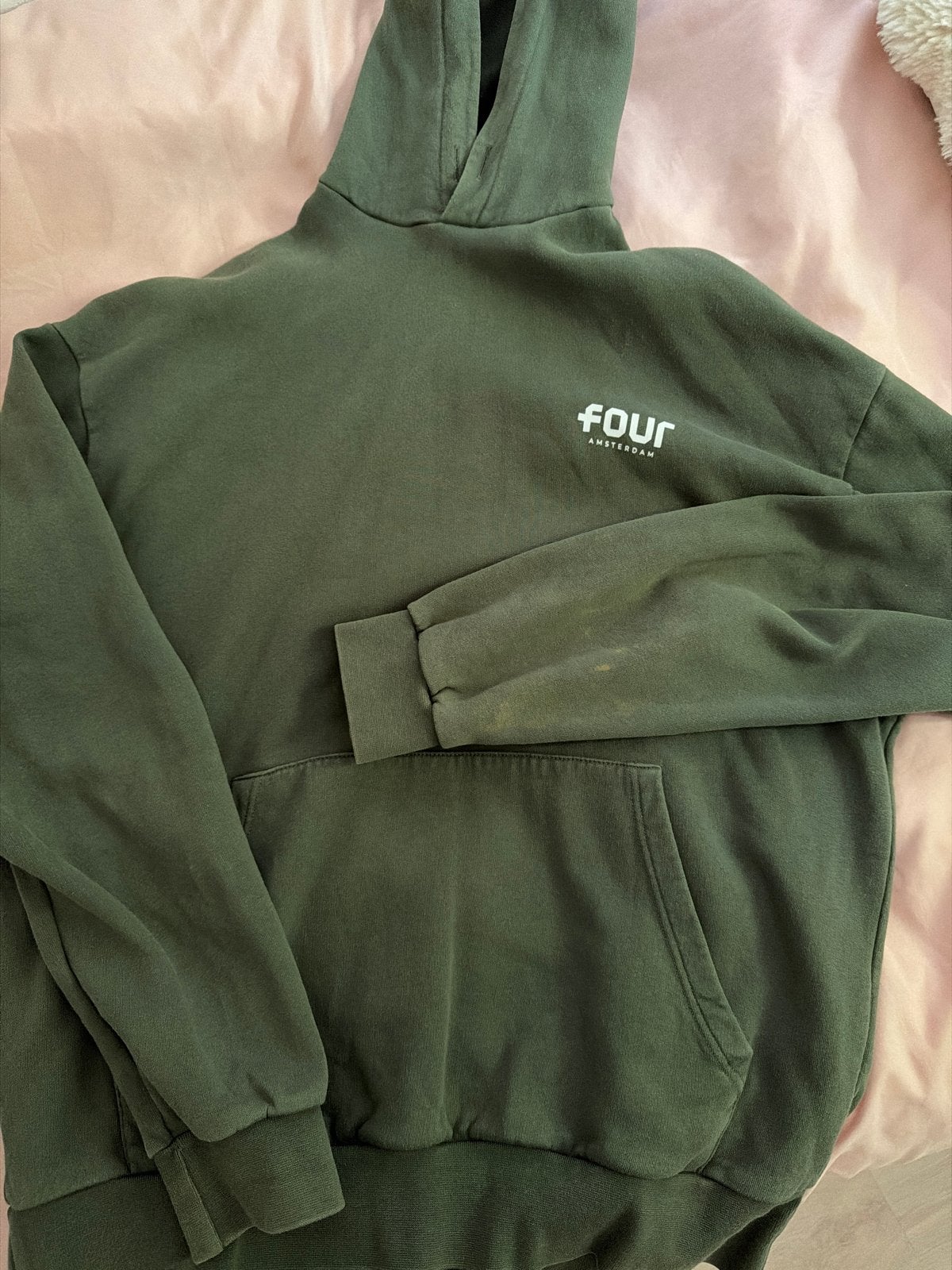 Four Amsterdam Hoodie - Groen, Ophalen of Verzenden, Gedragen, Maat 38/40 (M), Groen