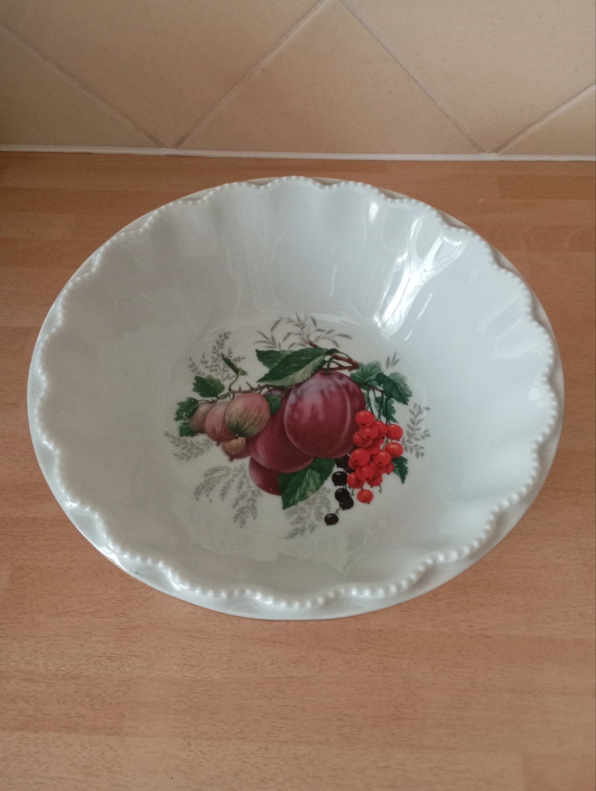 schaal fruitmotief, Ophalen of Verzenden, Overige stijlen, Glas, Schaal of Schalen