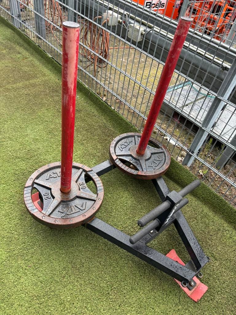 Slee sledge met plates schijven 50 mm atx, Ophalen of Verzenden, Zo goed als nieuw, Overige typen