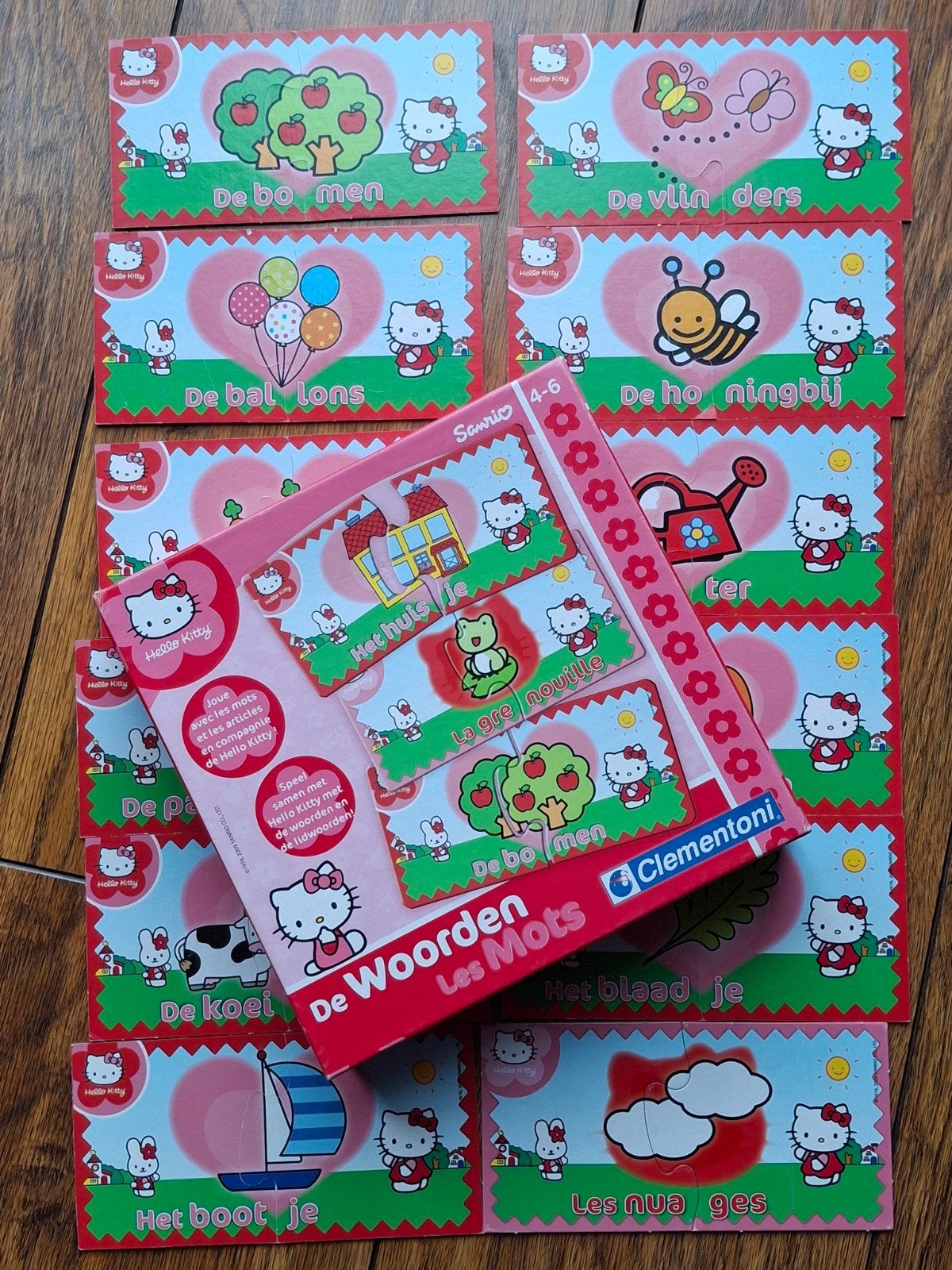 Leuke Hello Kitty puzzels  (2 kanten), Ophalen of Verzenden, Gebruikt