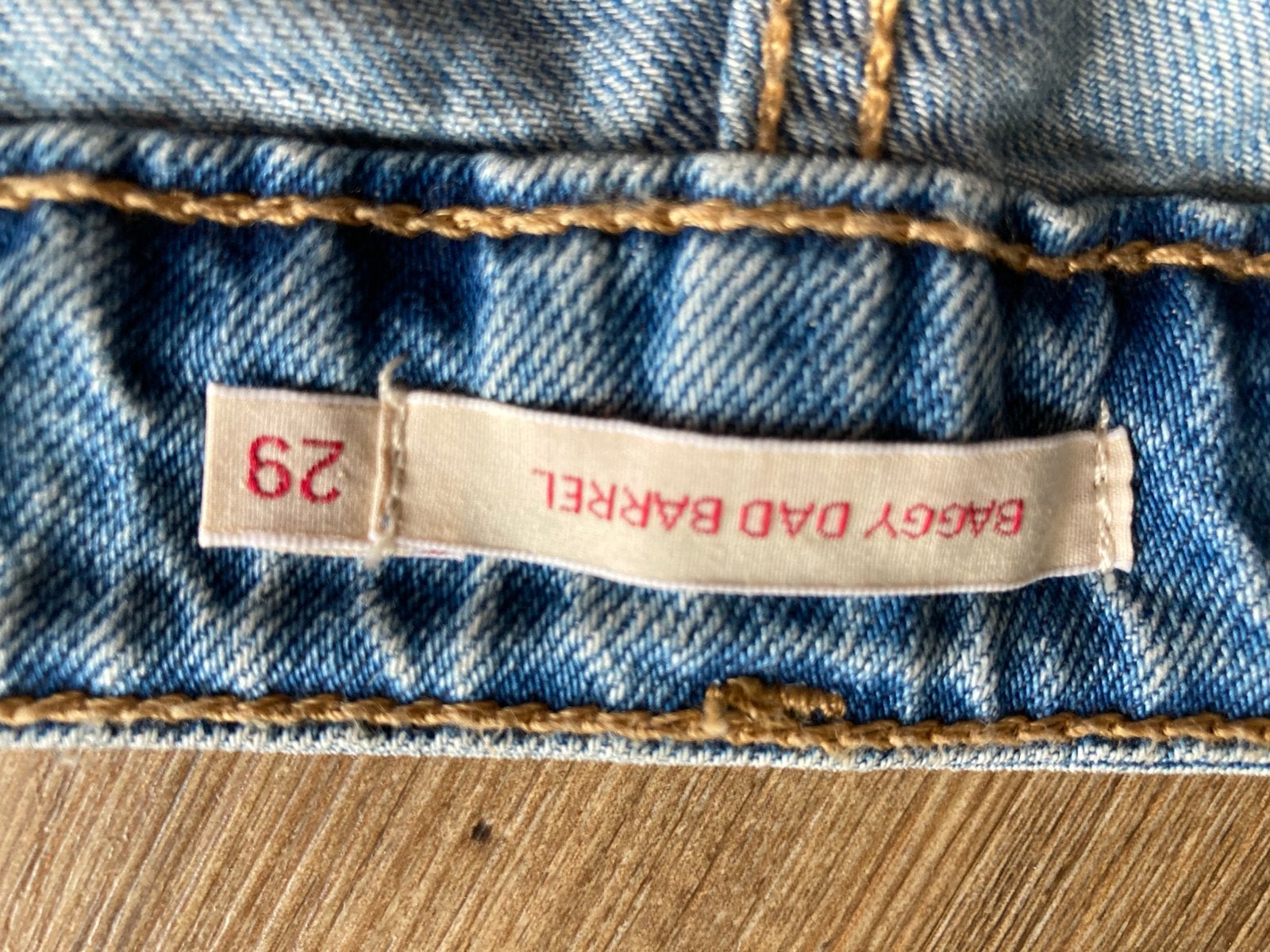 Baggy dad Barrel, Maat 38/40 (M), Blauw, Nieuw, Ophalen of Verzenden