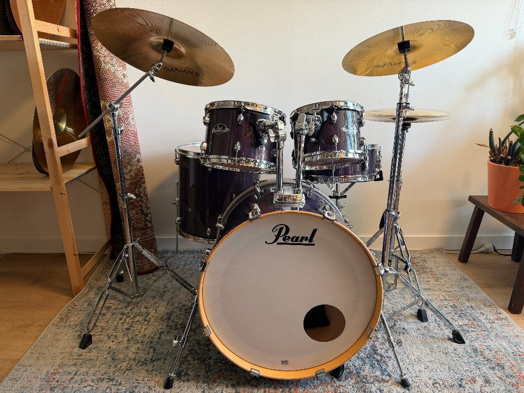 Pearl Export Limited Edition met nieuwe bekkens en vellen!, Muziek en Instrumenten, Drumstellen en Slagwerk, Zo goed als nieuw