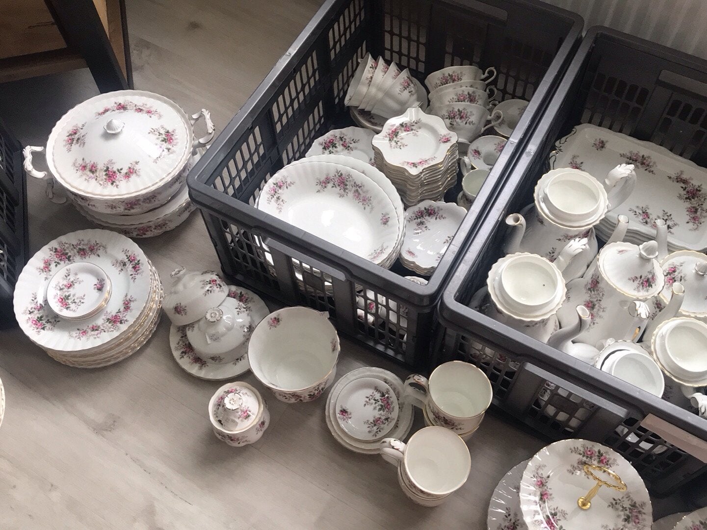 Royal albert LAVENDER ROSE, Ophalen, Porselein, Bestek