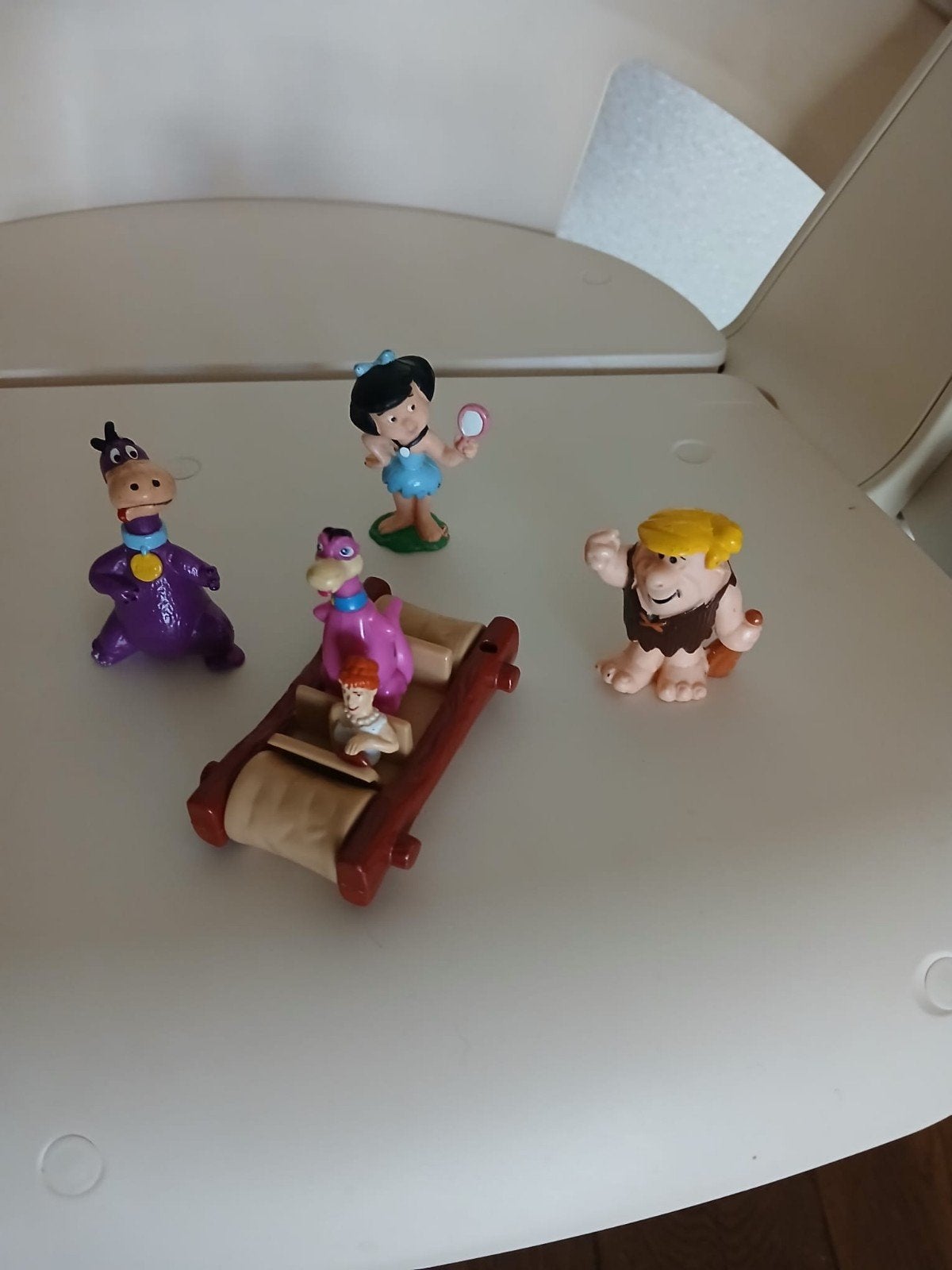 Flinstones 3 stuks Bullyland ,1auto met Wilma Mac Donalds., Ophalen of Verzenden