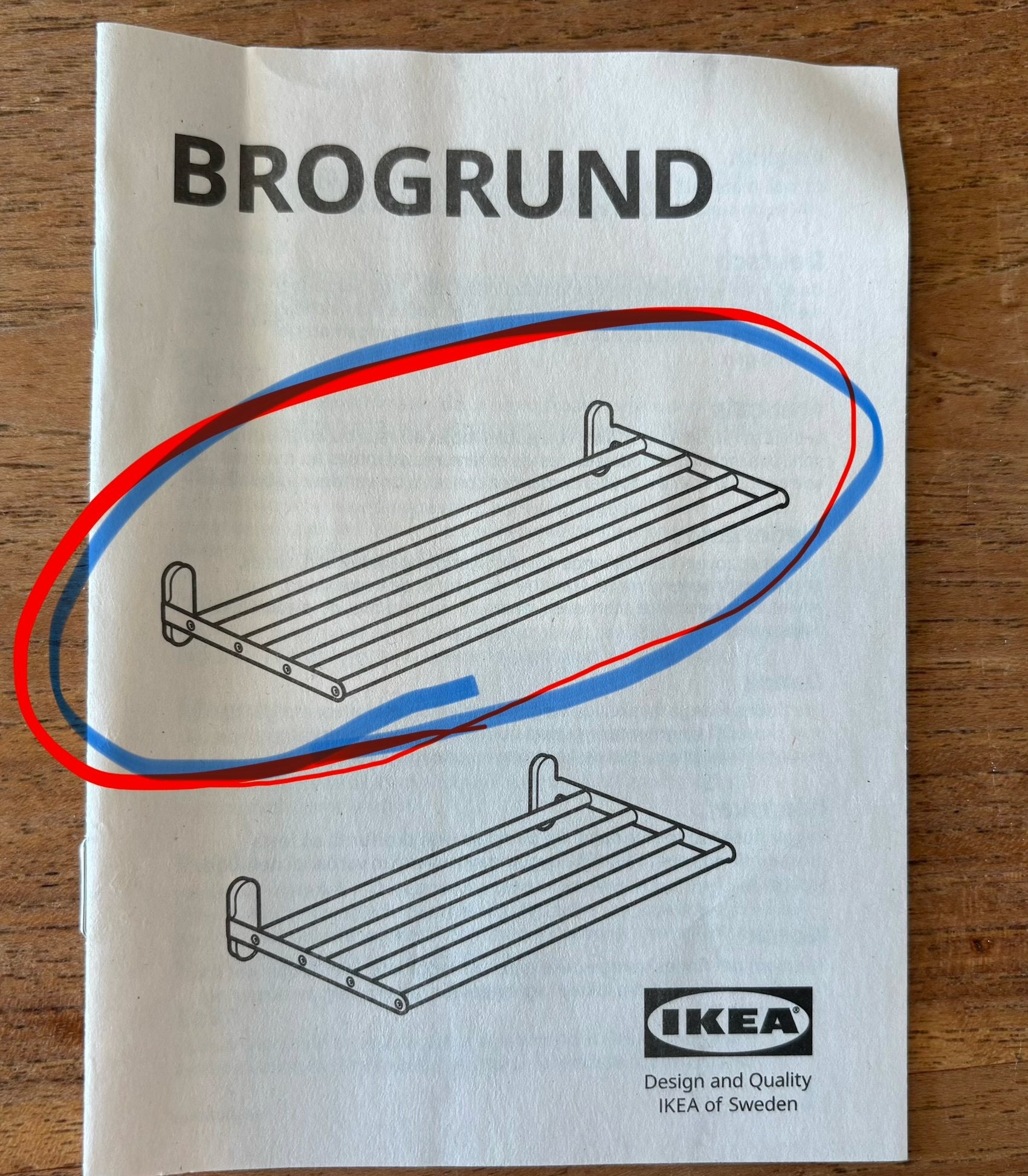 IKEA BROGRUND towel rail 67x27 cm, Handdoekenrek, Zo goed als nieuw, Zilver, Ophalen