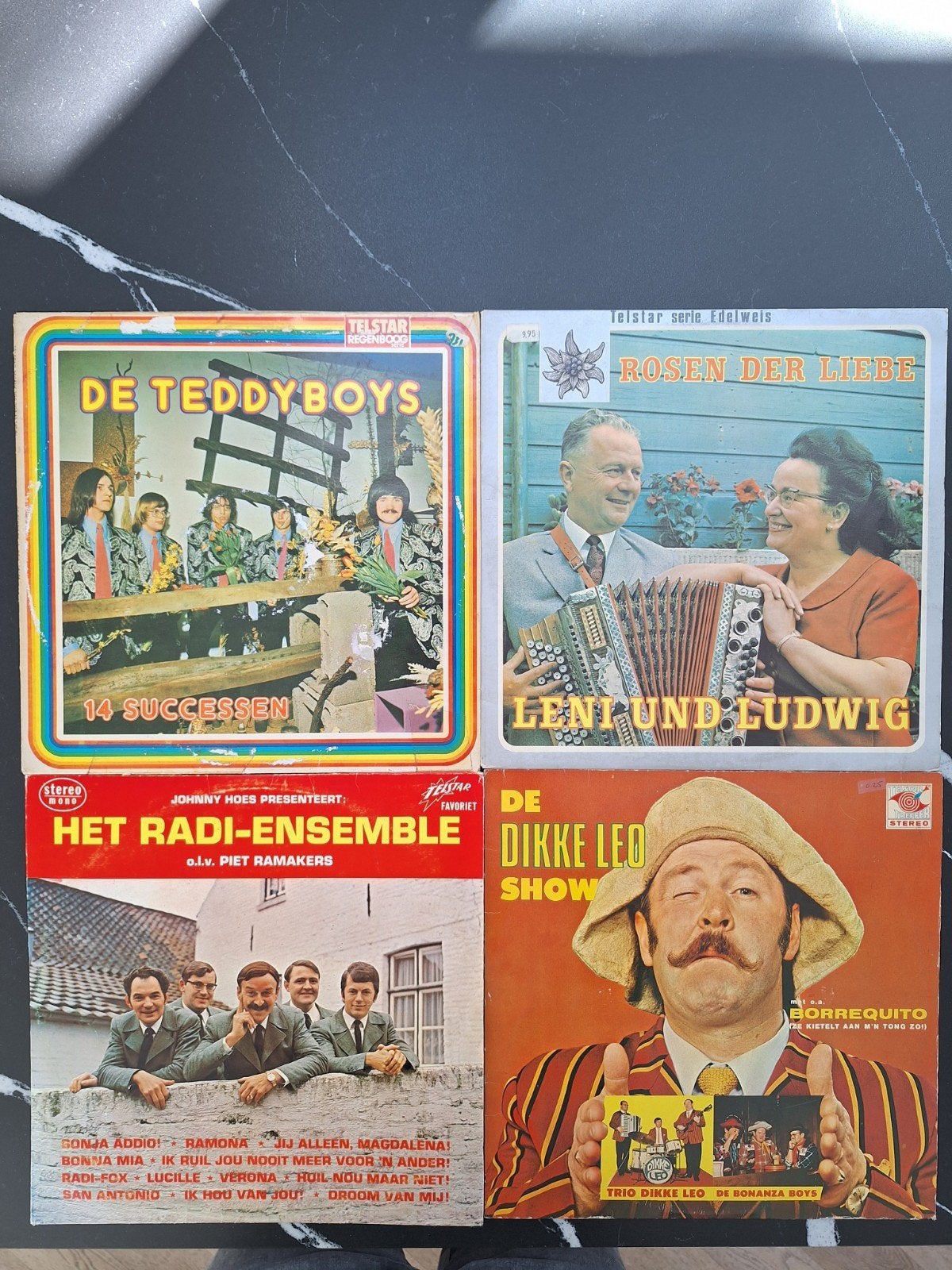 4 Telstar LP's in nieuwstaat, Cd's en Dvd's, Ophalen of Verzenden, Zo goed als nieuw, 12 inch, Levenslied of Smartlap