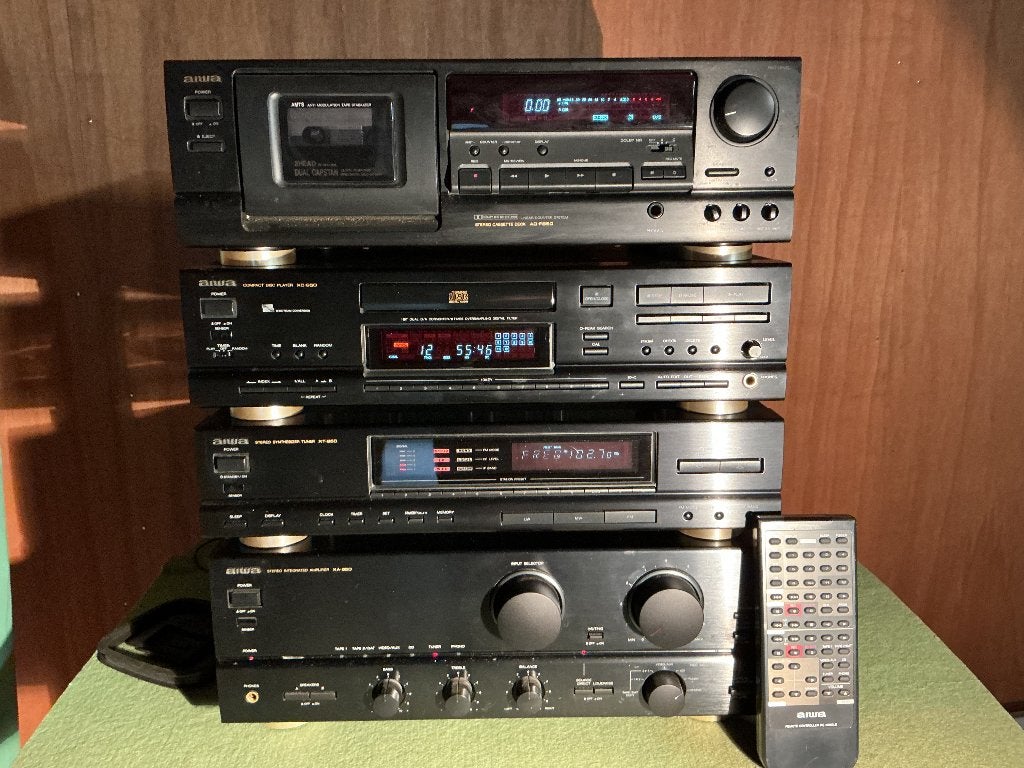 Aiwa 900 serie installatie met Infinity boxen, Gebruikt, Cassettedeck, Losse componenten, Ophalen