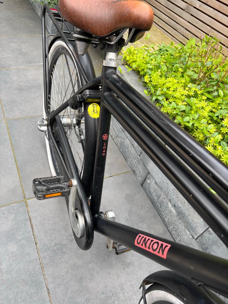 Union Transportfiets met krat 28 inch, Fietsen en Brommers, Fietsen | Jongens, Gebruikt, 26 inch of meer, Versnellingen, Ophalen