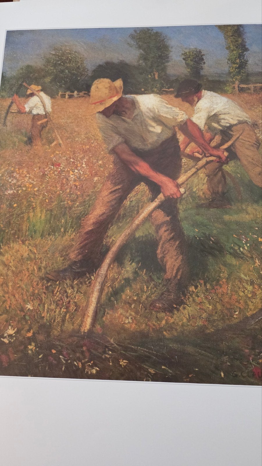The Mowers - Sir George Clausen RA (1852-1944), Ophalen of Verzenden