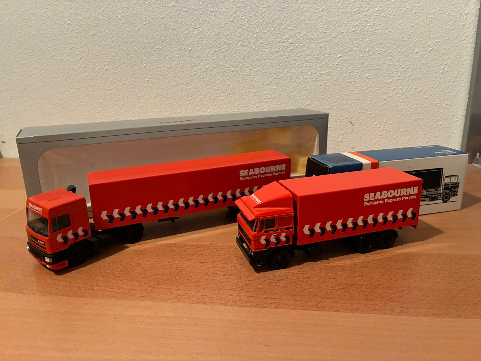 2x Lion Toys DAF uitvoering Seabourne, Ophalen of Verzenden, Zo goed als nieuw, Bus of Vrachtwagen, Lion Toys
