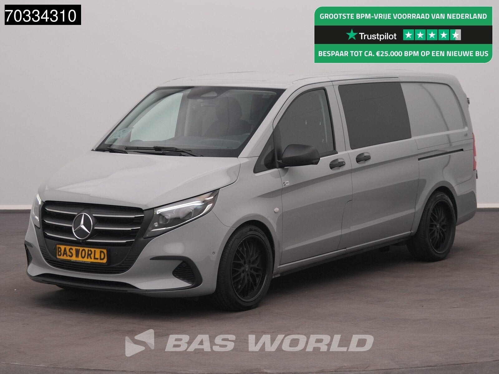 Mercedes Vito 124 Automaat Dubbel Cabine Nwe model 2x Schuif, Auto's, Automaat, Euro 6, 4 cilinders, Bedrijf